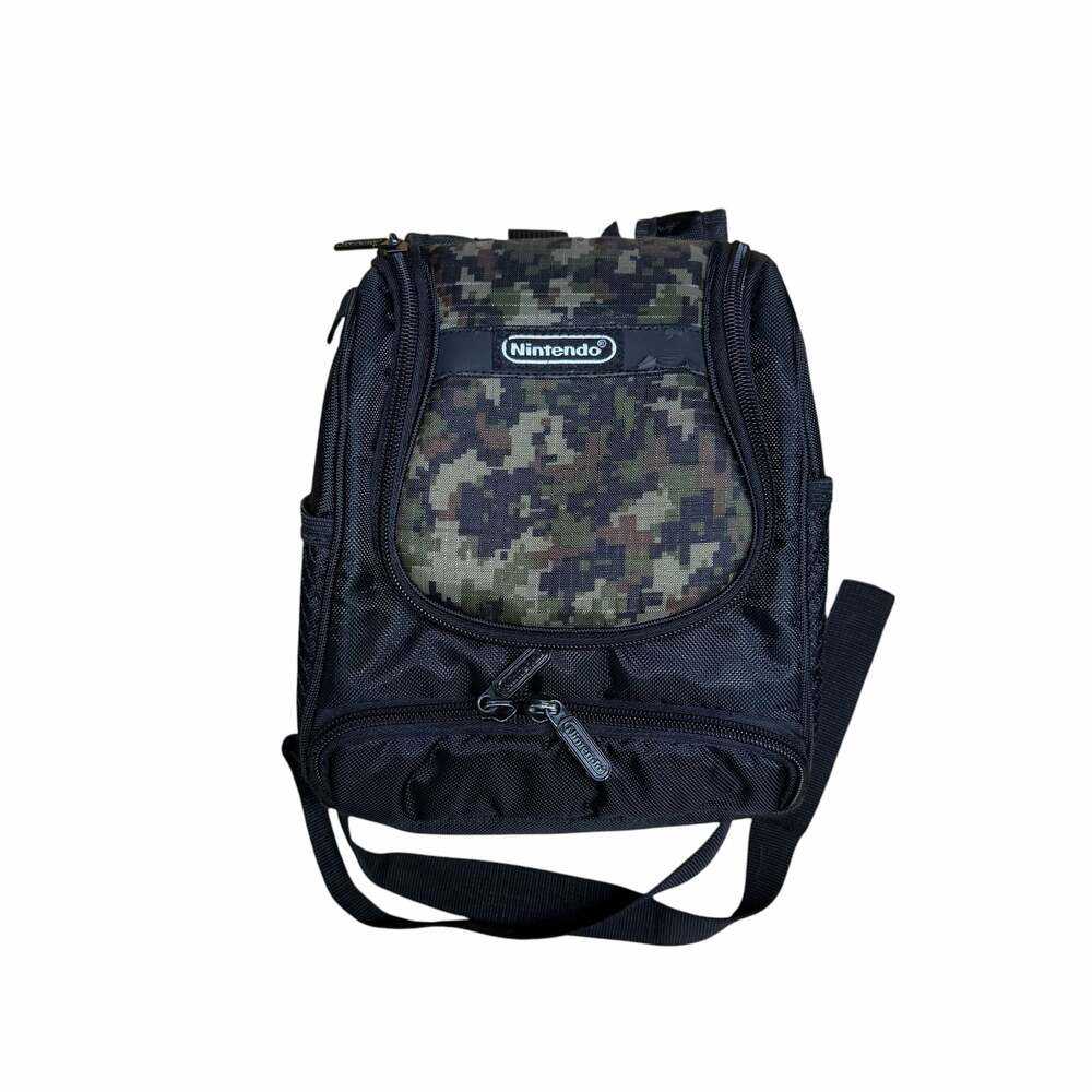 Nintendo Mini Backpack Carrying Case for Handheld Gaming Systems Camo/Black